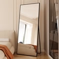 thumbnail image 4 of 71" x 32" Full Length Mirror with Stand, Aluminum Alloy Frame Floor Mirror, Hanging Standing or Leaning Full Body Mirror for Living Room Bedroom, 4 of 7