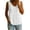 White, variant on Hurxie Womens Linen Sleeveless Tank Tops Scoop Neck Button Pleated Blouse White,2XL