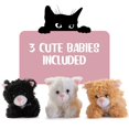 thumbnail image 2 of Peluche PREXTEX de peluche para gatos con 3 gatos y gatitos, 2 of 6
