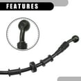 thumbnail image 5 of Unique Bargains 1 Set 110cm 43.31" Universal Motorcycle Hydraulic Brake Oil Hose 28 28 Degree Oil Line Pipe Black, 5 of 7