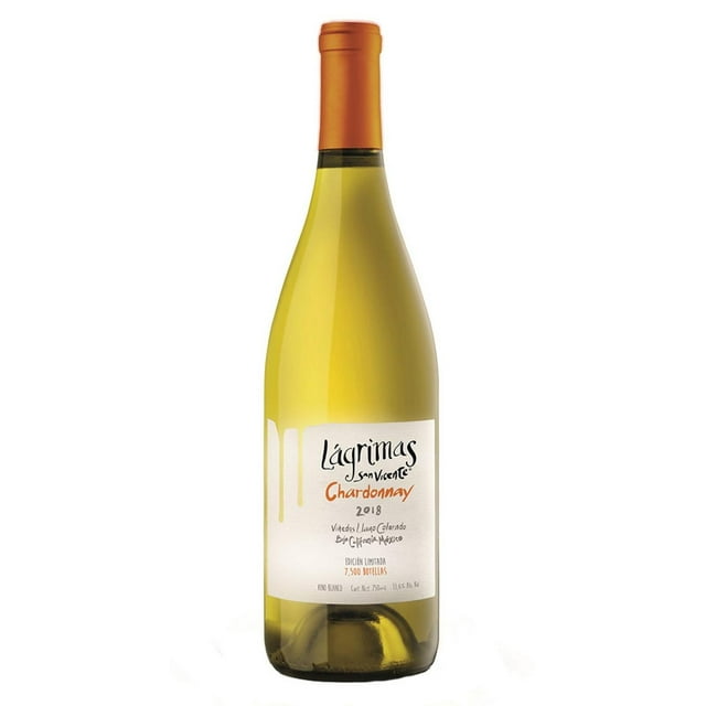 Vino blanco Lagrimas Chardonnay 750 ml Vid Mexicana No aplica