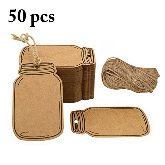 Gift Tag Multi-purpose Decorative Hanging Tag Kraft Paper Tag with String