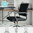 thumbnail image 5 of Martha Stewart Piper Upholstered Office Chair in Black/Polished Nickel, 5 of 15