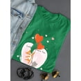 thumbnail image 3 of Corgi And Gray Kitten T-Shirt Women -Image by Shutterstock, Female Small, 3 of 4