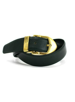 Louis Vuitton Black Smooth Leather Belt Size 75/30
