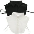 thumbnail image 1 of 2pcs Fake Collar Detachable Collar Blouse Half Shirts Faux False Collar, 1 of 8