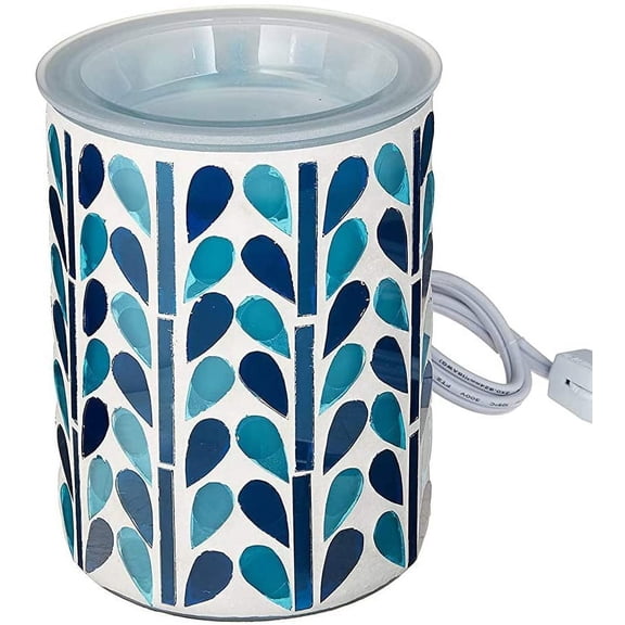 Scentsationals Wax Melt Warmer, Wax Warmer for Scented Wax Melts - Art Glass Collection Allure - Candle Wax Melter for Fragrance Cubes and Tarts