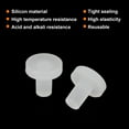 thumbnail image 3 of Uxcell High Temp Silicone Plug T Shaped Solid Stopper Transparent 9.5x9.5x2.5mm 30 Pcs, 3 of 7