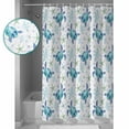 thumbnail image 4 of Sea Turtle Shower Curtain, 60" x 72", Ocean Starfish Watercolor Coral Waterproof Bathroom Curtain Washable Shower Curtain Set with 12 Hooks, 4 of 6