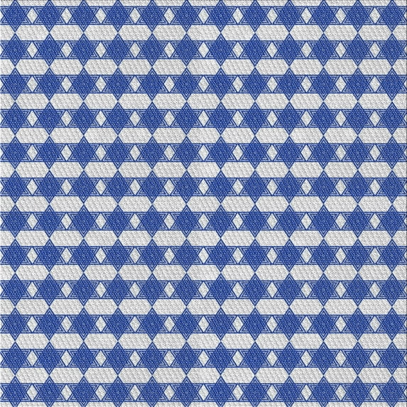 Ahgly Company Indoor Square Patterned Pastel Light Blue Novelty Area Rugs, 5' Square