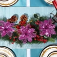 thumbnail image 6 of 36PCS Artificial Christmas Flowers Fake Poinsettia Flowers Christmas Tree New Year Ornaments Flower Decorations DIY Wreath Accessories Wedding Xmas Garland Decor, 6 of 7