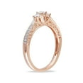 thumbnail image 2 of 1/4 Carat (ctw) Three-Stone Diamond Ring 10K Rose Pink Gold, 2 of 5