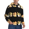 thumbnail image 2 of Fotbe Men's Hoodie with Sunflower Gnomes 5 Pattern - Kangaroo Pocket Pullover Hooded Sweatshirt, Perfect for Daily Wear, Travel, and Home-Large, 2 of 7