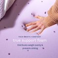 thumbnail image 2 of ViscoSoft 3 Inch Charcoal Memory Foam Mattress Topper Twin - Select High Density Ventilated Mattress Pad, 2 of 2
