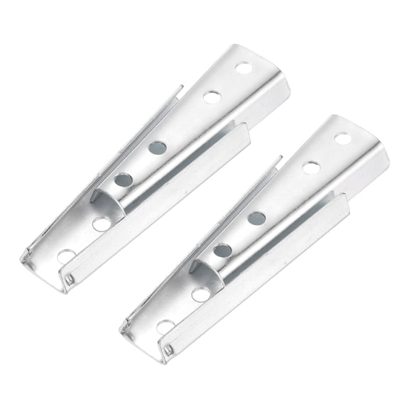 Uxcell 2 Pack Sectional Couch Connectors, Furniture Connectors Bed Parts Interlocking Sofa Connector Bracket Clip for Keeping Furniture Sofas from Sliding (120mm, Silver)