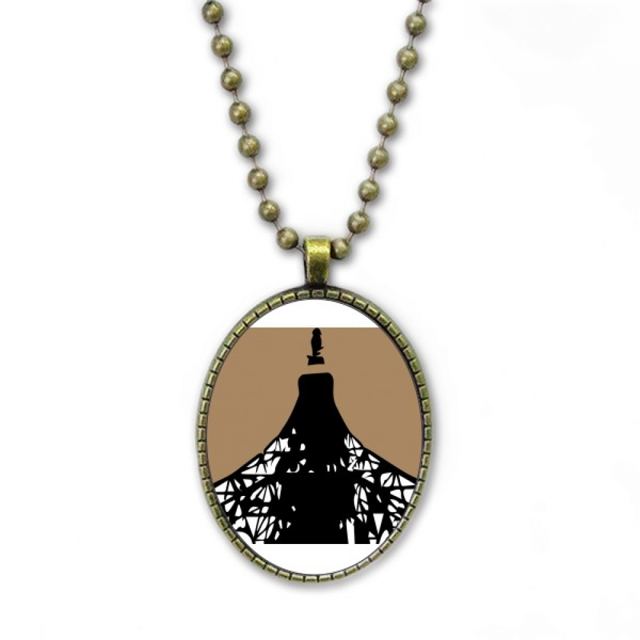 Tokyo Tokyo Tower Asia Collar Colgante de cadena vintage Colección de joyas colgantes Unbranded M