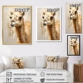 thumbnail image 4 of Designart "Simplistic Beige Camel I" Animals Camel Floater Framed Wall Art Prints, 4 of 5