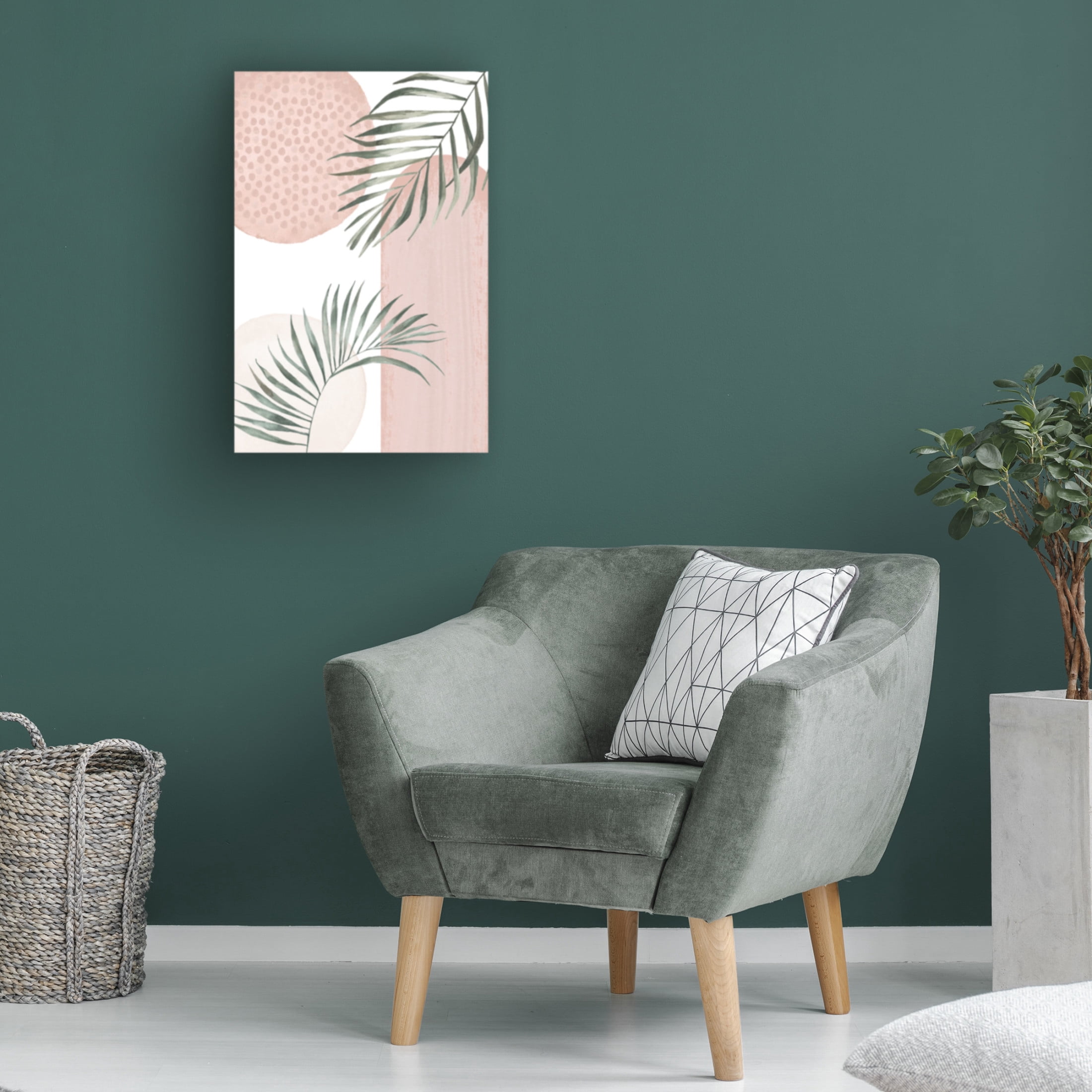 Trademark Fine Art Sally Ann Moss Green Fern 3 Canvas Wall Art