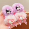 thumbnail image 2 of Children's cute plush hair band Sanrio cartoon baby hair tie does not hurt hair rubber band hair rope Princess female hair accessories, 2 of 5