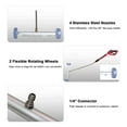 thumbnail image 4 of Undercarriage 2 in 1 Pressure Washer Attachment Undercarriage Cleaner Water Broom Surface Cleaner with 4 Nozzles 2 Extension Rods Straight & 45 Degrees Angled, 4 of 6