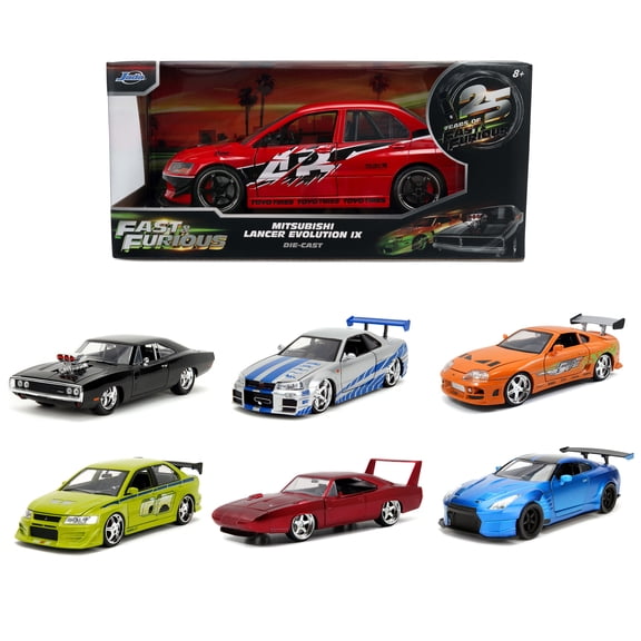 Fast & Furious Assortment 1:24 Die-cast Cars Model Vehicles(Styles & Colors May Vary, Items May Not Be Pictured)