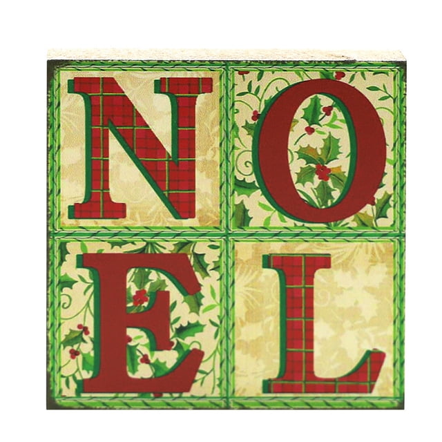 Bewildely Decoración de de madera, letrero de Navidad, dibujos animados decorativos, muñeco de nieve, placa para hacer tarjetas, escritorio, Kits de decoración para fiestas Tipo 4 Bewildely HA063961-04