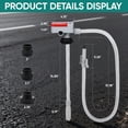 thumbnail image 2 of Portable transfer pump,Automatic Transfer Pump with Auto-stop Sensor,3.2GPM & 51" Hose & 3 Size Adapters Battery Powered Gas Can Pump with Leak Protection for Gasoline,Diesel,Kerosene, 2 of 10