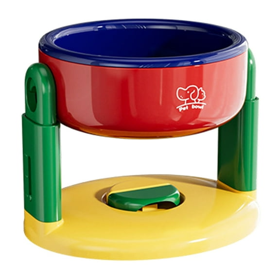 Elevated Pet Feeding Station With Height Option For Comfortable Dog Dining Feeding Bowl Bright Color
