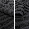 thumbnail image 4 of SUNDEREY Hallway Runner Rug 2'x6' Washable Bathroom Rug Runners, Cotton Woven Kitchen Runner Rugs with Tassel, Farmhouse Tufted Rainbow Bedroom Runner Rug for Laundry Entryway,Dark Grey, 4 of 7