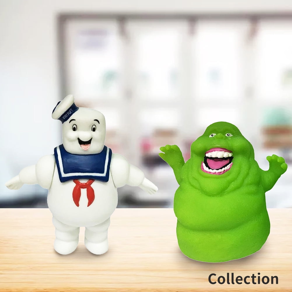 Ghostbusters Marshmallow Man Slimer Green Ghost Action Figure Kids Toys Doll 