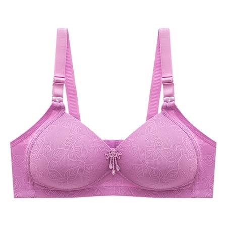 JGTDBPO Full Coverage Bras For Women Snap Sleep Bra Comfor Sports Bras For Women Nursing Sleep Bras For Breastfeeding Maternity Comfy Bralette Everyday Bras Wireless Button Down Bra Minimizer Bras