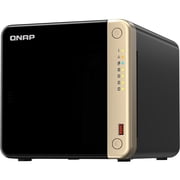 QNAP Turbo NAS TS-464-8G SAN/NAS Storage System - 1 Celeron N5095 Quad-core (4 Core) - 4 x HDD Supported - 0 x HDD Installed - 4 x SSD Supported - 0 x SSD Installed - 8 GB RAM DDR4 SDRAM - Serial A...
