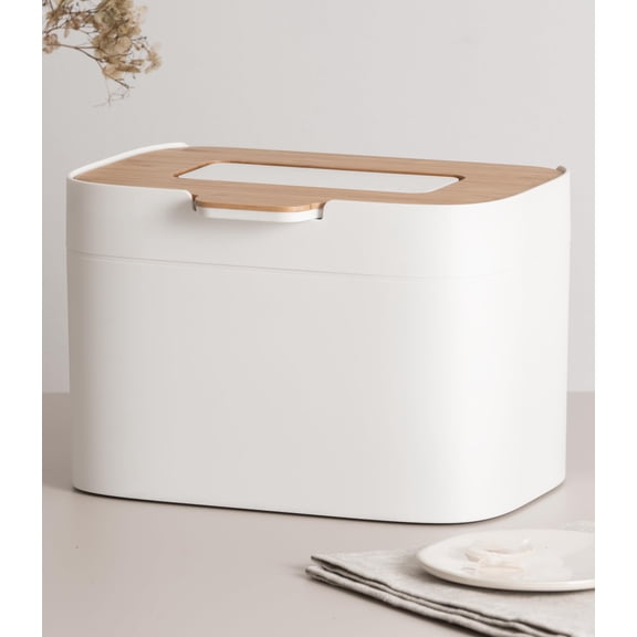 Compost Bin Kitchen 'Elin' | 1.2 GAL / 4.5L Countertop Compost Bin with Lid & Carbon Filter | Odor-Free, Dishwasher Safe, with Inner Bucket | Small Indoor Kitchen Composter | Sage-Green