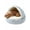 Gray, variant on Cozy Cocoon Dog Bed, Calming Dog Cave Bed, Hooded Calming Plush Bed for Dogs & Cats, Machine Washable, Non-slip Waterproof Base with Dual Comfort Design