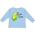 thumbnail image 3 of Inktastic Aw, Shucks, I'm Cute Corn Humor Boys or Girls Long Sleeve Toddler T-Shirt, 3 of 5