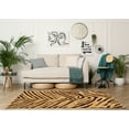 thumbnail image 2 of Moroccan Sahara Camel Rug 5x7 Modern Frieze Shag Neutral Geometric Design, 2 of 6