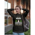 thumbnail image 2 of Make Christmas Great Again Quote Sweatshirt Women -Image by Shutterstock, Female 3X-Large, 2 of 4