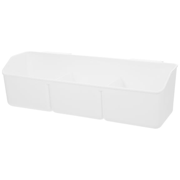 MLINS  Cabinet Door Hanging Storage Basket over The Towel Holder Locker Organizer White