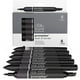 thumbnail image 2 of Winsor & Newton ProMarker Set, 6 unidades, negros + licuadora, 2 of 11