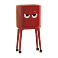 thumbnail image 2 of Cubo de basura minimalista multifuncional de 16 litros con patas y pegatinas para Rojo, 2 of 9
