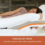 MedCline Reflux Relief System - Bed Wedge Pillow for Acid Reflux & GERD Relief, Full Body Pillow - Arm Hole Pocket & Incline Sleep Position - Small - 54 & Below, 1 Ct