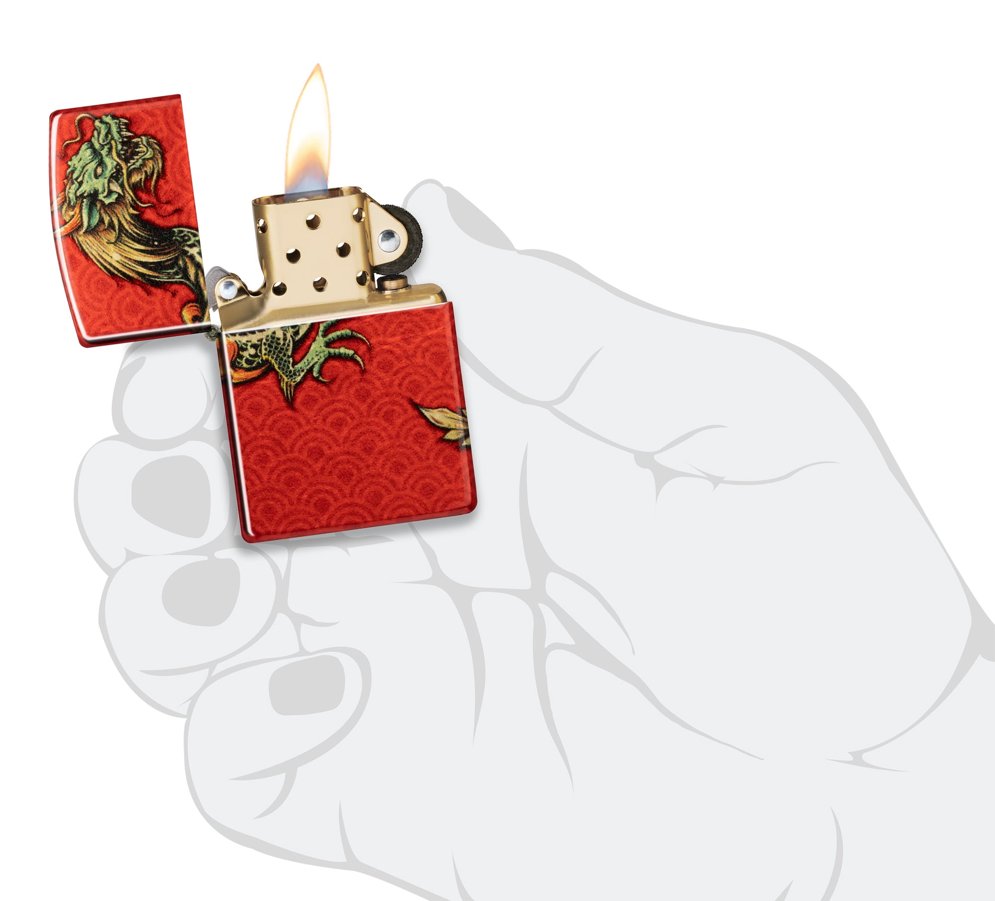 Zippo Dragon Design 540 Fusion Pocket Lighter