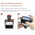thumbnail image 5 of ZIGEL Heavy Duty Style Self Inking Date Stamp with Posted - Style B - Blue/Red 2 Color Ink, 5 of 5