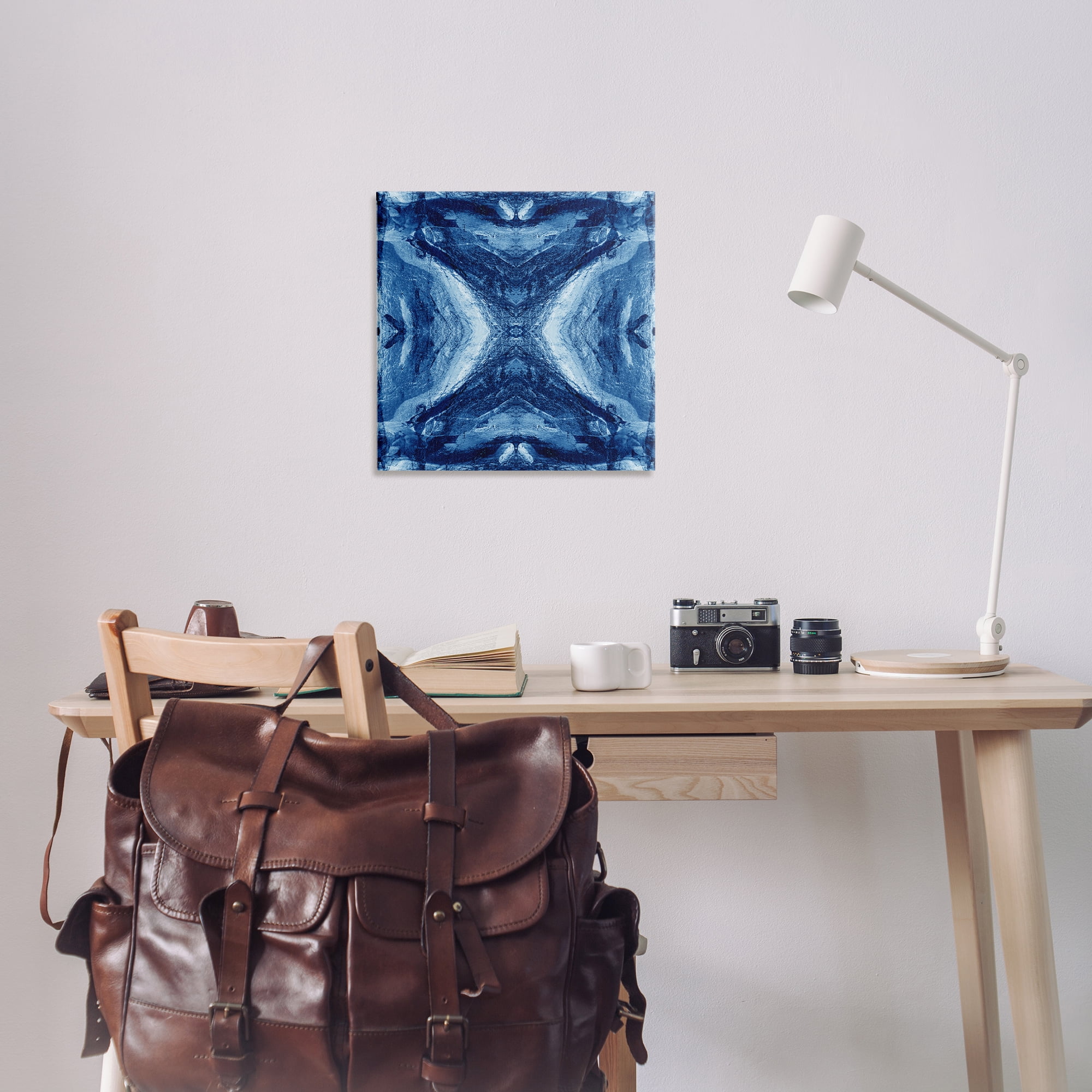 Stupell Industries Rustic Mirrored Motif Abstract Painting Wrapped Canvas Art Print Wall Art, 24 x 24
