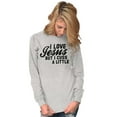 thumbnail image 4 of I Love Jesus But I Cuss a Little Women's Long Sleeve T Shirt Brisco Brands X, 4 of 6