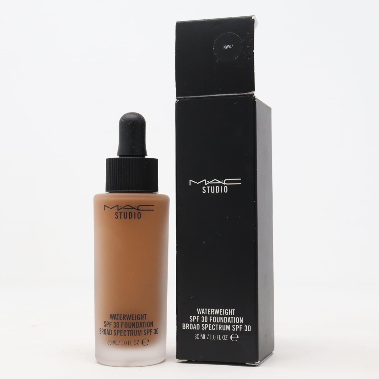MAC COSMETICS - MAC COSMETICS/STUDIO WATERWEIGHT SPF 30 FOUNDATION NW47 1 OZ (30 ML) DEEP BEIGE W NEUTRAL UNDERTON FOR DARK SKIN