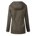 thumbnail image 4 of MixMatchy Women's Casual Safari Military Anorak Utility Hoodie Zip-Up Jacket, 4 of 4