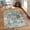 Vintage Teal/Multi-130, variant on Bohemian Floral 2x6 Washable Hallway Runner Rug, Non Slip Kitchen Laundry Hallway Rug Runner, Pet Friendly Bathroom Indoor Carpet Runners for RV Camper Entrance Bedroom