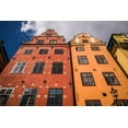 thumbnail image 2 of Bibikow, Walter 14x11 Gold Ornate Wood Framed with Double Matting Museum Art Print Titled - Sweden-Stockholm-Gamla Stan-Old Town-buildings of the Stortorget Square, 2 of 4