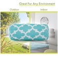thumbnail image 3 of Majestic Home Goods Bolster Pillow Trellis Teal, 3 of 5